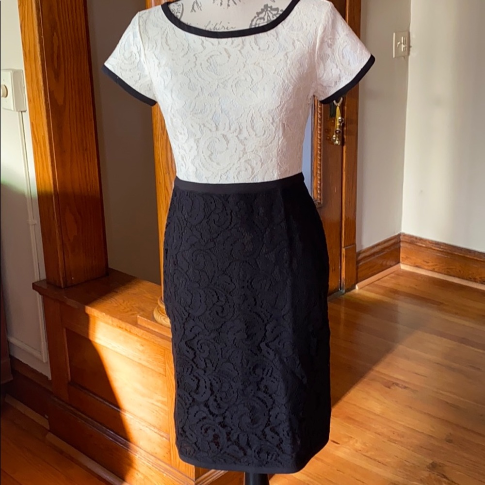 Ann Taylor fully lined lace dress